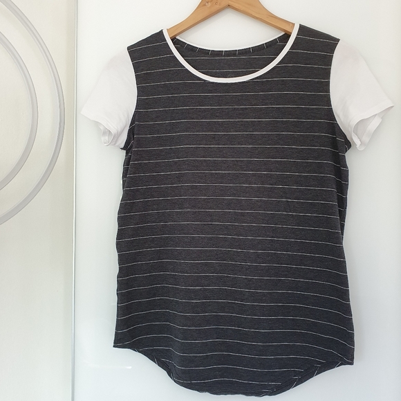 Lululemon Love tee Crew Stripe Short Serve - Picture 5 of 8